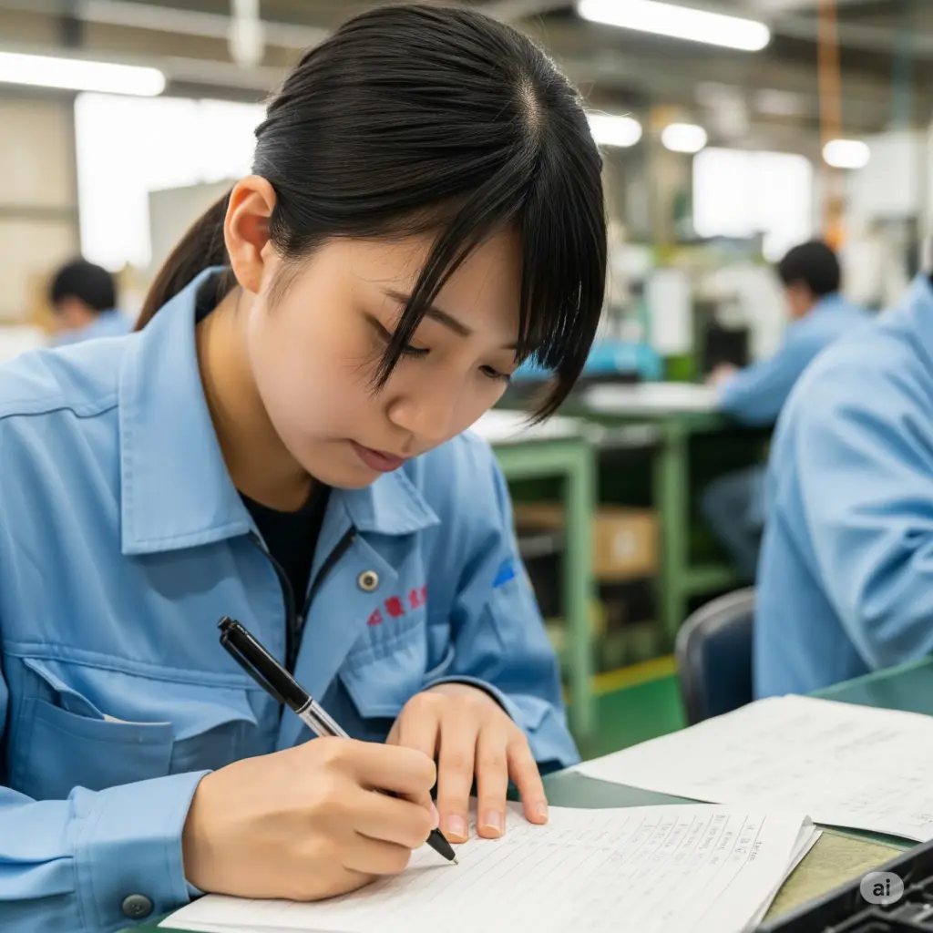 手書き日報女性