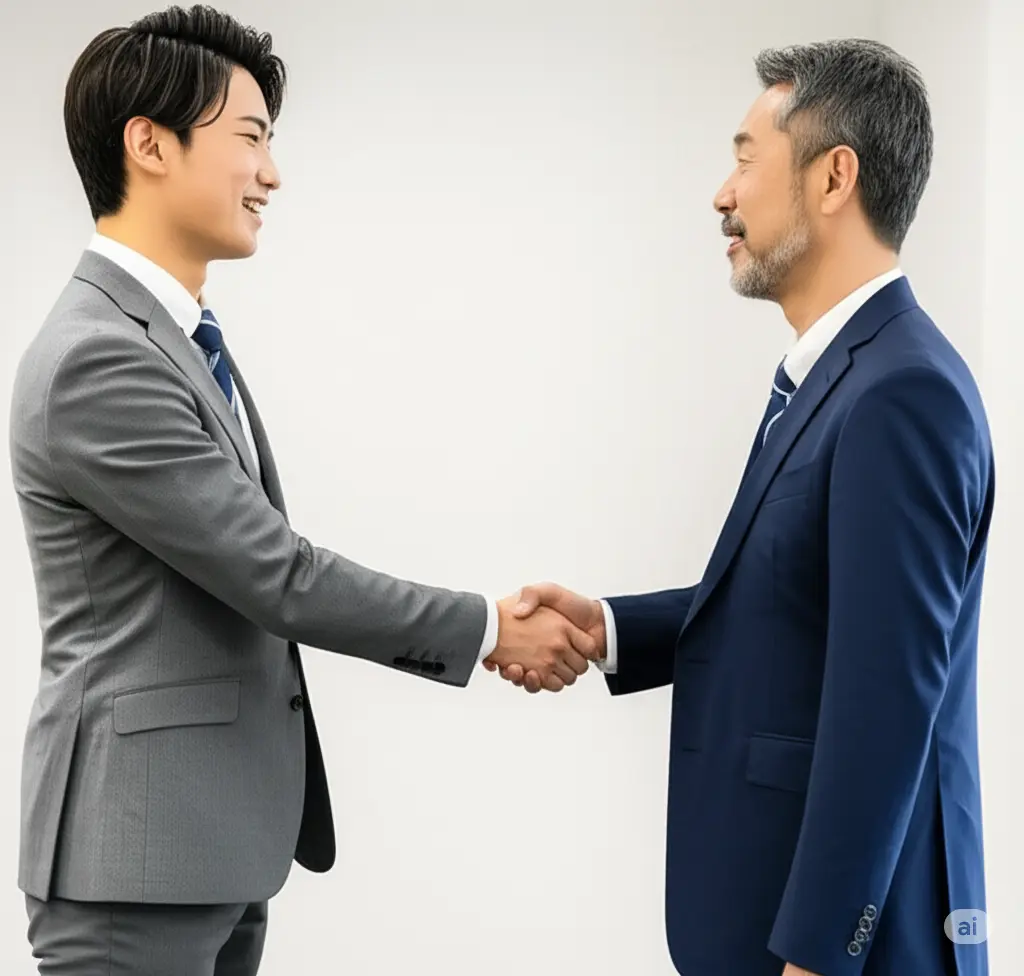 契約成立 握手